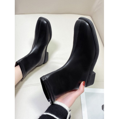 馬丁靴女短靴2025新款秋冬季百搭切爾西靴平底爆款瘦瘦靴韓版靴子