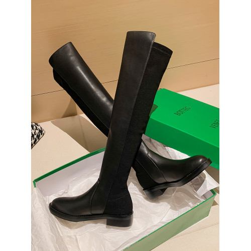 過膝長靴女2025新款秋冬平底彈力瘦瘦靴高筒騎士靴加絨靴子長筒靴