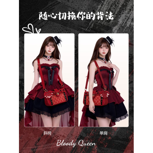 飛鳥君官方原創紅夫人痛包第五人格周邊二次元紅色小食量包包斜背