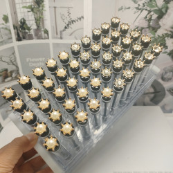 皇冠款嫁接假睫毛刷獨立透明琯裝一次性睫毛刷美睫螺旋眉刷化妝刷