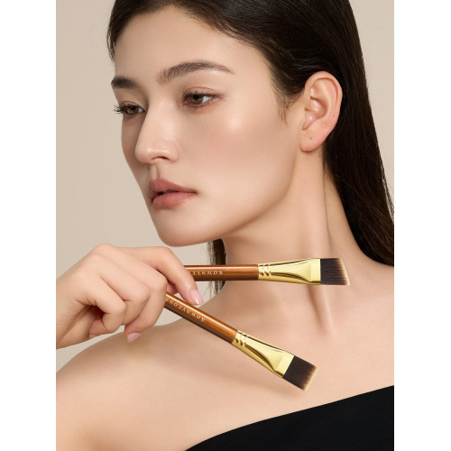 朗顔化妝刷赤漠CM184/185一字粉刀鋒底妝粉底刷平斜頭化妝師專用 朗顔化妝刷赤漠CM184/185一字粉刀鋒底妝粉底刷平斜頭化妝師專用