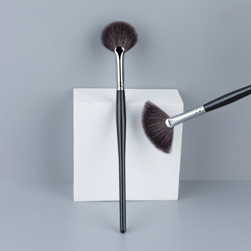 魅女郎扇形刷高光刷餘粉刷細光鋒羊毛超柔軟提亮刷一支裝化妝刷子