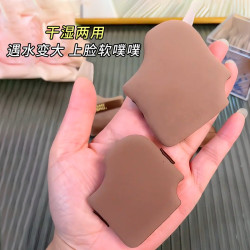 皮面植絨粉撲粉底液專用乾濕兩用不吃粉拇指定妝遮瑕化妝工具套裝