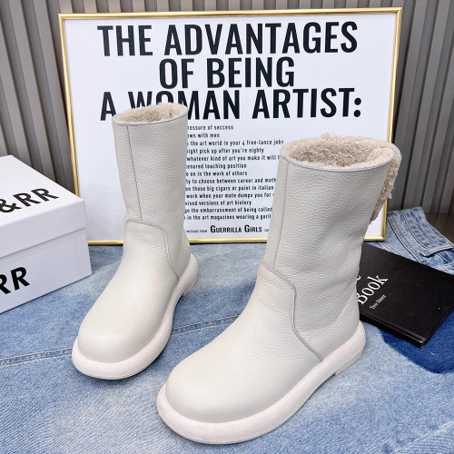 品牌真皮兩穿保暖雪地靴女2025冬季新款毛毛棉鞋復古百搭加絨短靴