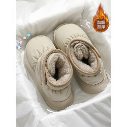 高幫棉拖鞋女款冬季2026新款包跟外穿防滑雪地靴加絨保暖羽絨棉鞋