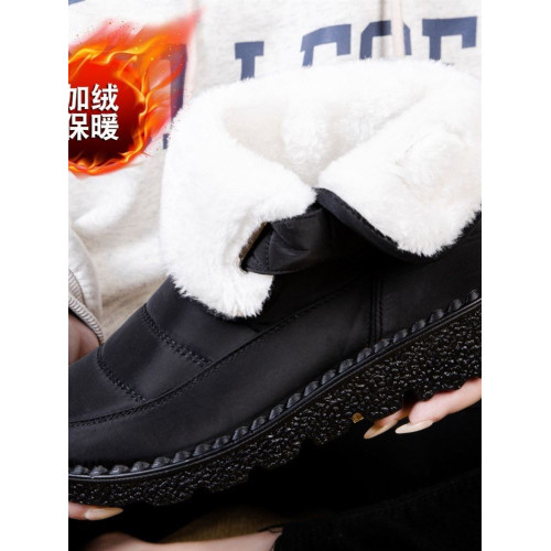 大碼雪地靴女36-43東北超厚棉靴女冬季加絨保暖厚底防水防滑女鞋
