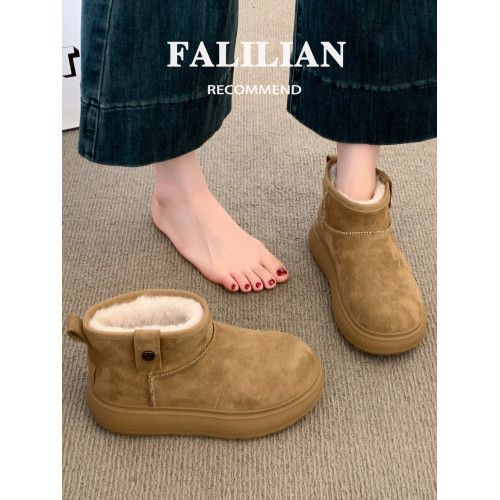 厚底雪地靴女皮毛一體2026新款冬季加絨鞋子外穿雪地棉鞋保暖棉靴 厚底雪地靴女皮毛一體2026新款冬季加絨鞋子外穿雪地棉鞋保暖棉靴