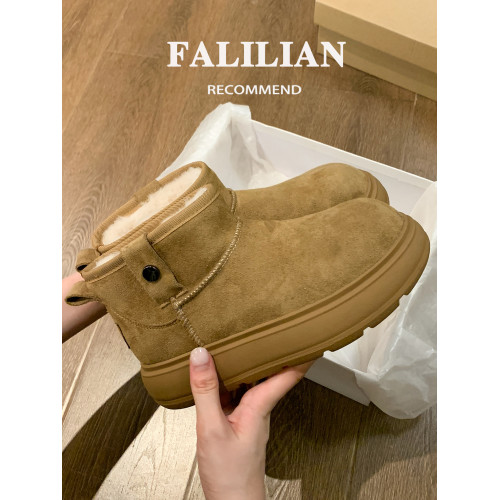 厚底雪地靴女皮毛一體2026新款冬季加絨鞋子外穿雪地棉鞋保暖棉靴 厚底雪地靴女皮毛一體2026新款冬季加絨鞋子外穿雪地棉鞋保暖棉靴