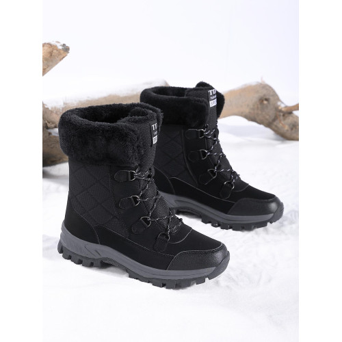 防滑雪地靴女冬季2025年新款加絨加厚零下防寒保暖東北滑雪大棉鞋