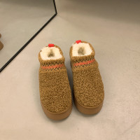 松糕厚底包頭毛毛拖鞋女外穿2025新款秋冬加絨保暖居家室內棉拖鞋