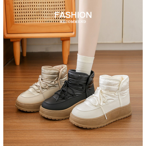 鞋子女冬季加絨加厚棉鞋2025新款保暖防水防滑女鞋厚底爆款雪地靴