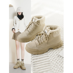 環球雪地靴女冬季2026新款防滑靴子加絨保暖馬丁靴加厚棉鞋毛毛鞋