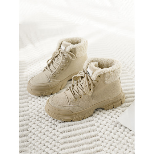 環球雪地靴女冬季2026新款防滑靴子加絨保暖馬丁靴加厚棉鞋毛毛鞋