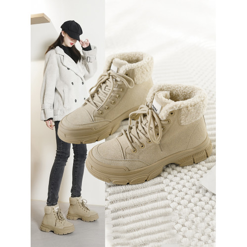 環球雪地靴女冬季2026新款防滑靴子加絨保暖馬丁靴加厚棉鞋毛毛鞋