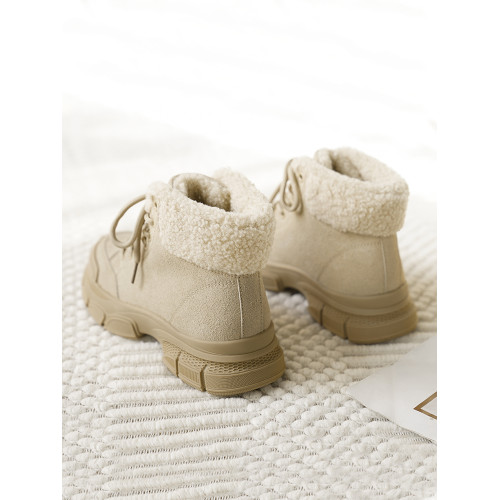 環球雪地靴女冬季2026新款防滑靴子加絨保暖馬丁靴加厚棉鞋毛毛鞋