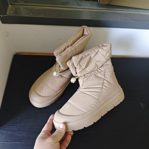 2025年冬季新款雪地靴女加絨保暖防滑防水防滑短靴棉鞋休閒百搭