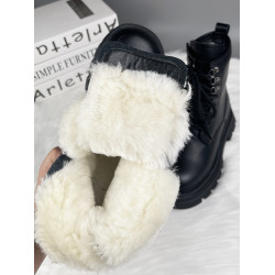 真皮厚底羊毛雪地靴女皮毛一體靴子新款東北大棉鞋冬加絨加厚棉靴