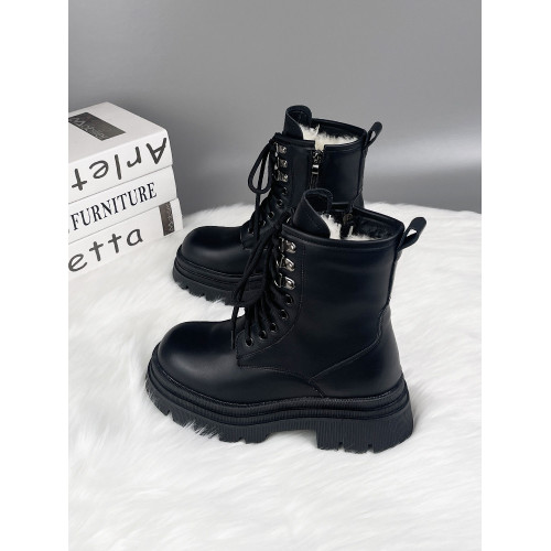 真皮厚底羊毛雪地靴女皮毛一體靴子新款東北大棉鞋冬加絨加厚棉靴