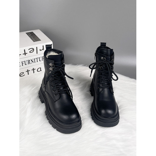 真皮厚底羊毛雪地靴女皮毛一體靴子新款東北大棉鞋冬加絨加厚棉靴