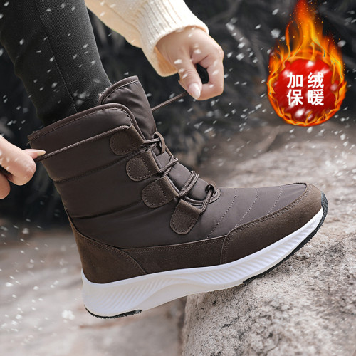 2026冬季新款哈爾濱雪地靴女防水防寒東北大棉鞋加絨加厚中筒棉靴