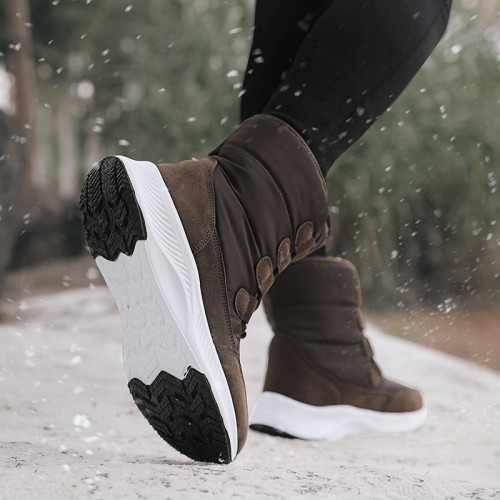 2026冬季新款哈爾濱雪地靴女防水防寒東北大棉鞋加絨加厚中筒棉靴