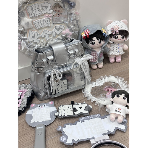 原創設計輕便小食量痛包單肩斜背娃包演唱會痛包