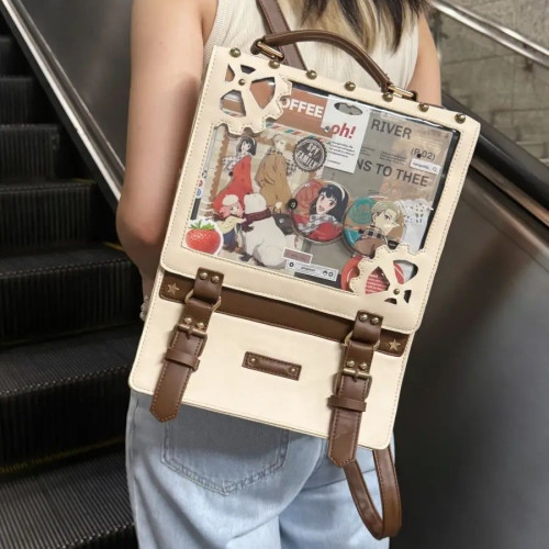 蒸汽時代痛包賽博龐克復古食量吧唧學生動漫日常社畜雙肩包