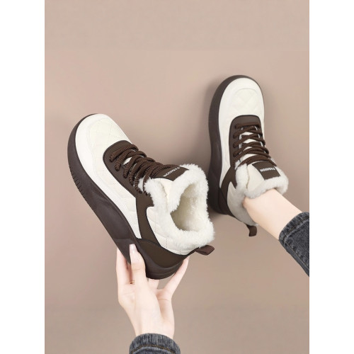 黑色雪地靴女款冬季2026新款加厚加絨保暖短靴久站不累腳休閒棉鞋