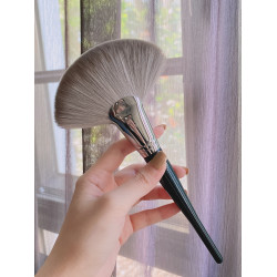 巨軟大號扇形餘粉刷超軟蜜粉定妝散粉刷腮紅高光乾粉刷傘型化妝刷