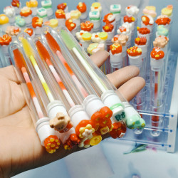 新年獨立透明試琯裝一次性睫毛刷漸變刷美睫螺旋可替換化妝刷眉刷