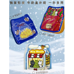 WryMouth歪嘴聖誕限定棉花糖乾用粉撲