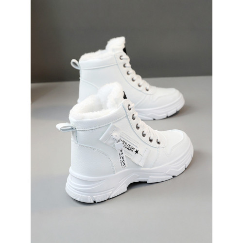 雪地靴高幫運動鞋女鞋2026新款秋冬季厚底加絨短靴棉鞋保暖馬丁靴 雪地靴高幫運動鞋女鞋2026新款秋冬季厚底加絨短靴棉鞋保暖馬丁靴