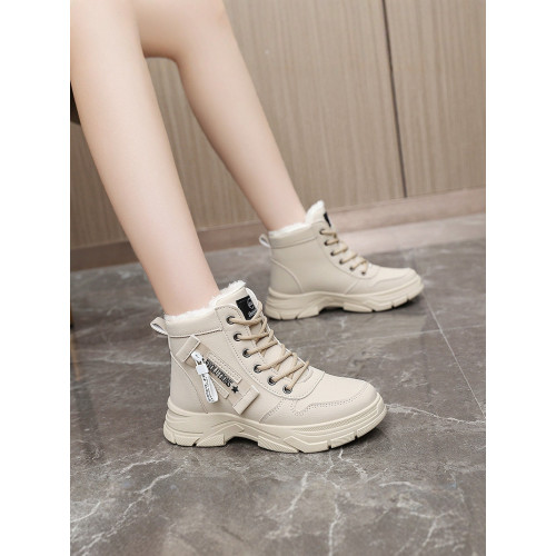 雪地靴高幫運動鞋女鞋2026新款秋冬季厚底加絨短靴棉鞋保暖馬丁靴 雪地靴高幫運動鞋女鞋2026新款秋冬季厚底加絨短靴棉鞋保暖馬丁靴