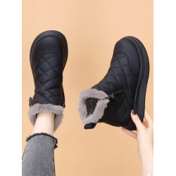 特價真皮雪地靴女2025冬季新款加絨保暖防滑短靴東北大棉軟底棉靴