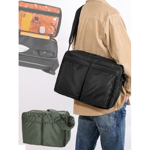 日系經典~TANKER大號尼龍通勤辦公單肩斜後後背包休閒郵差大包電腦包 日系經典~TANKER大號尼龍通勤辦公單肩斜後後背包休閒郵差大包電腦包