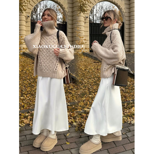 毛毛拖鞋女2026新款冬季防滑外穿包頭半拖皮毛一體保暖厚底雪地靴