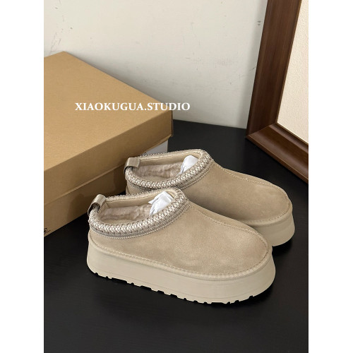 毛毛拖鞋女2026新款冬季防滑外穿包頭半拖皮毛一體保暖厚底雪地靴