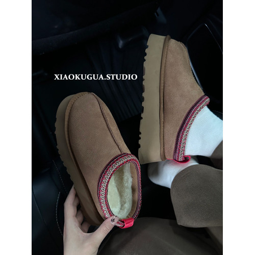 毛毛拖鞋女2026新款冬季防滑外穿包頭半拖皮毛一體保暖厚底雪地靴