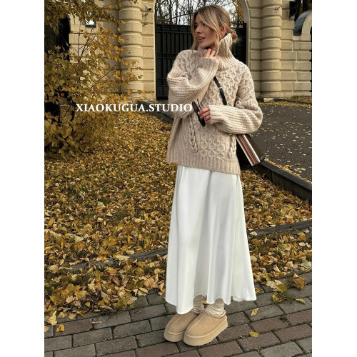 毛毛拖鞋女2026新款冬季防滑外穿包頭半拖皮毛一體保暖厚底雪地靴