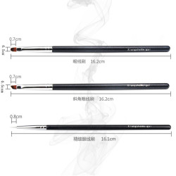 香捨玫瑰Z08專業斜角眼線刷扁平刀鋒刷小號遮瑕刷精細眼部化妝刷