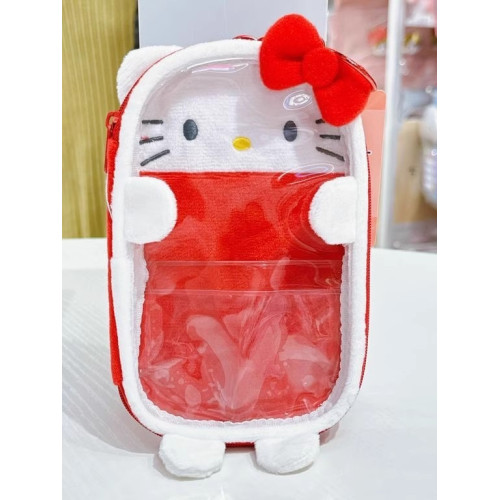 日韓毛絨立牌痛包卡套玉桂狗時尚百搭小掛包kiity小床收納掛件包