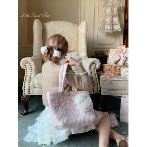 Lalalandacc/華夫愛心痛 自製絎棉愛心單肩包痛包小食量通勤手拎 Lalalandacc/華夫愛心痛 自製絎棉愛心單肩包痛包小食量通勤手拎