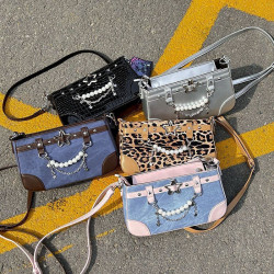 小衆設計原創百搭斜背透明小食量吧唧二次元痛包包女【荒野甜心】