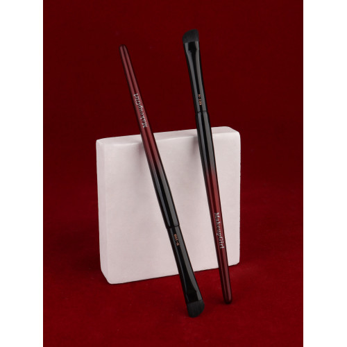 魅女郎硃釉N109斜圓角眉刷黑水貂毛勾勒眉形填充眉粉化妝刷一支裝