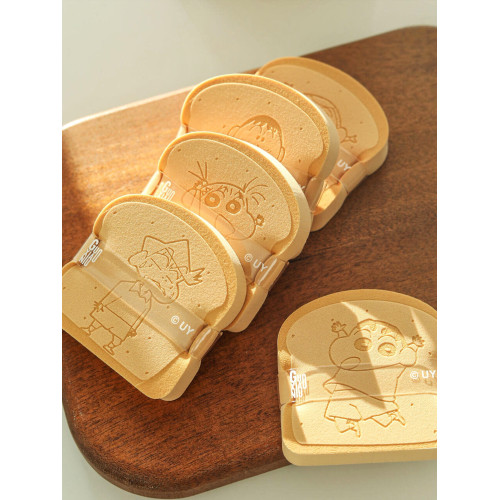 郭小妞粉撲蠟筆小新聯名麵包巧克力氣墊粉底液專用化妝海綿不吃粉 郭小妞粉撲蠟筆小新聯名麵包巧克力氣墊粉底液專用化妝海綿不吃粉