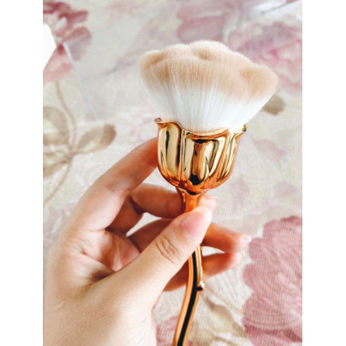 玫瑰花化妝刷大號散粉刷蜜粉粉餅定妝刷腮紅刷美妝彩妝單支新款刷