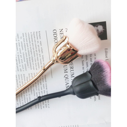 玫瑰花化妝刷大號散粉刷蜜粉粉餅定妝刷腮紅刷美妝彩妝單支新款刷