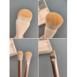 帶鏡子化妝刷軟毛散粉眼影眉刷子全套新款旅行可攜式補妝小套盒