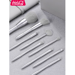 MSQ/魅絲蔻×琦兒聯名款10支銀素化妝刷套裝全套散粉刷遮瑕眼影刷