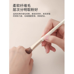 shoushoulang/受受狼化妝刷虞美人單支修容側影刷纖維毛化妝工具